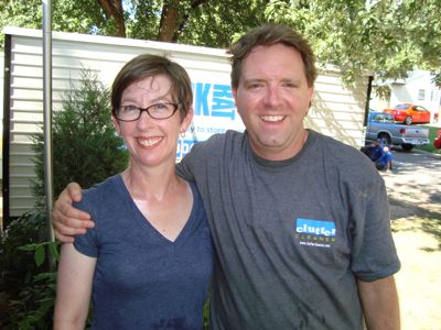 Janine with extreme cleaner Matt Paxton