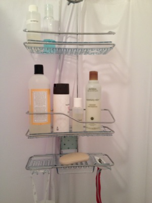 OXO three-tier shower caddy photo