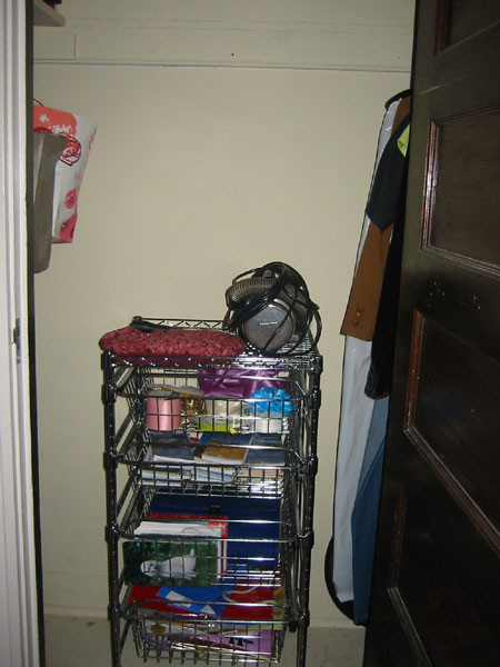 Organized closet with new drawers