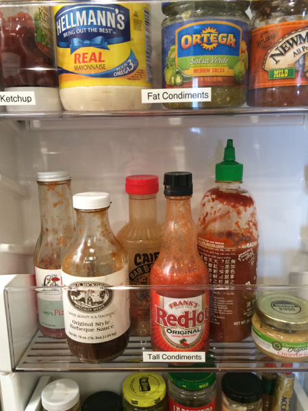 Labels in your refrigerator can help you find what you need.