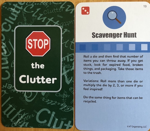 Stop the Clutter cards