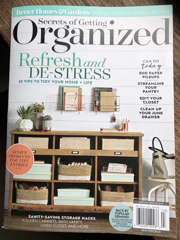 New Secrets Of Getting Organized Magazine Blog Peace Of Mind