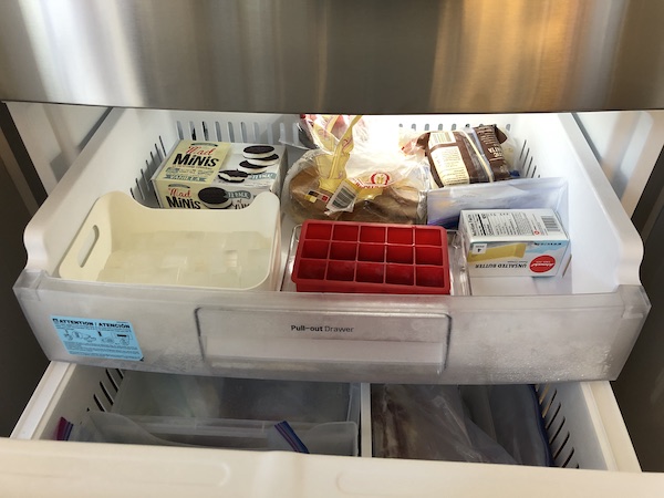 Organizing a bottom drawer freezer, Blog